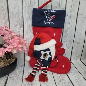Houston Texans Plush Mascot X-Mas 2D Stocking